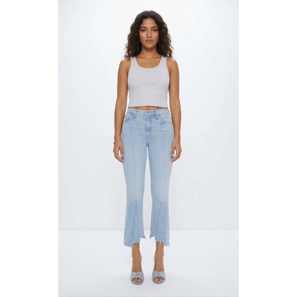 NWT MOTHER THE INSIDER CROP POINTY FRAY in Let's Get It Together Sz 30